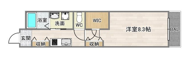 2階の間取り図