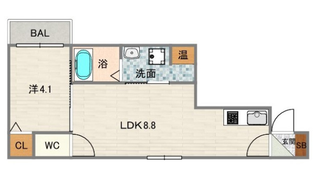 2階の間取り図
