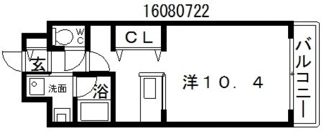 4階の間取り図
