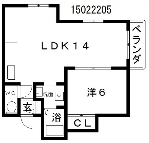 6階の間取り図