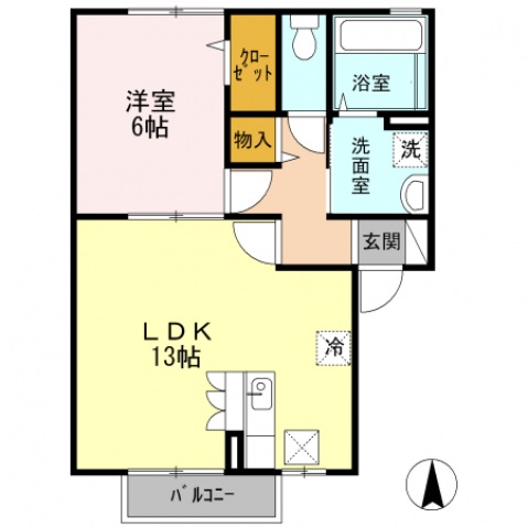 1階の間取り図