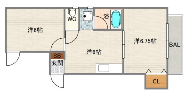 5階の間取り図