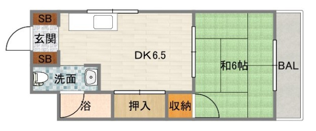4階の間取り図
