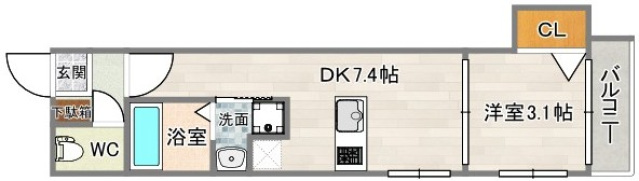 1階の間取り図