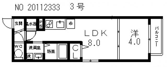 3階の間取り図