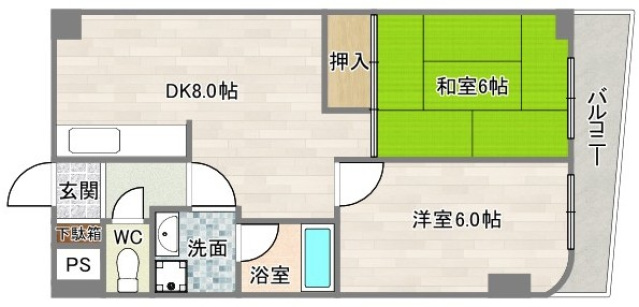 2階の間取り図