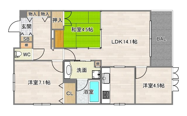 10階の間取り図