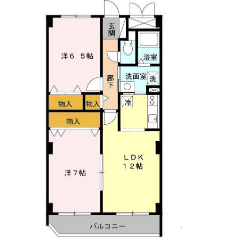 2階の間取り図