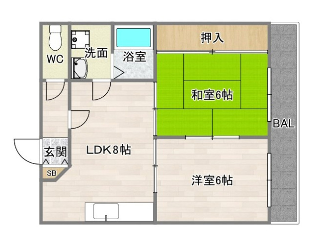 2階の間取り図