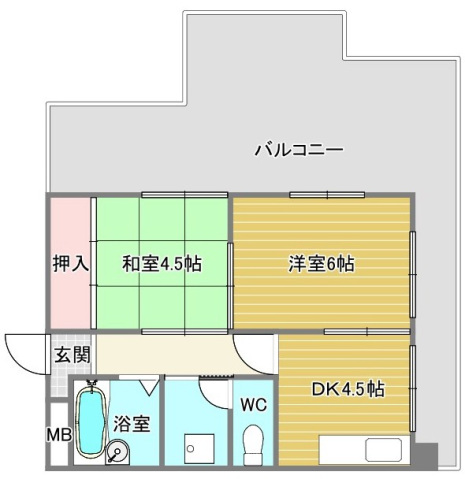 4階の間取り図