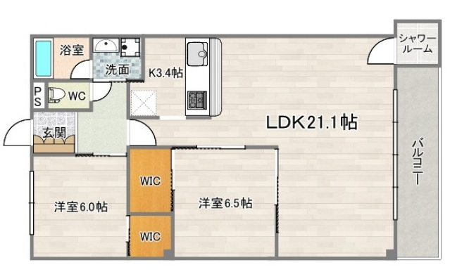 7階の間取り図
