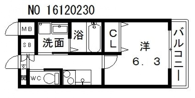 5階の間取り図