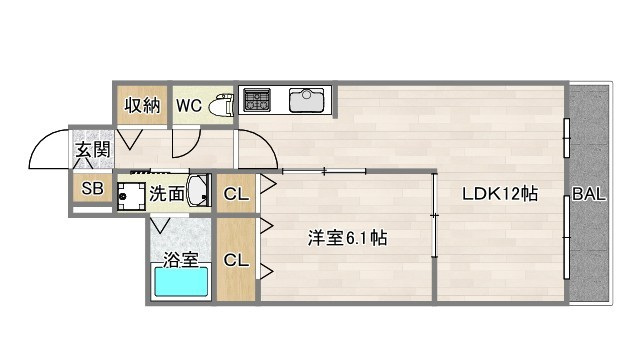 1階の間取り図