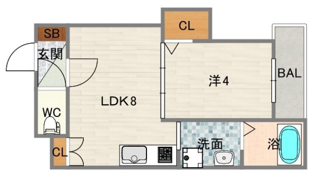 2階の間取り図