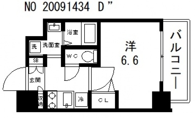 2階の間取り図