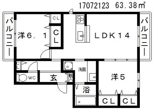3階の間取り図