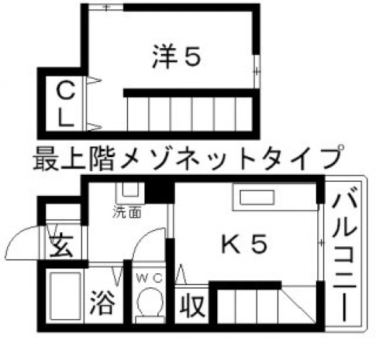 5階の間取り図