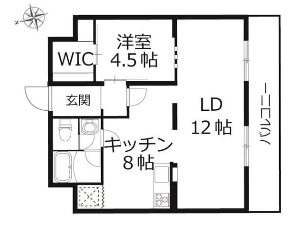 側面窓は角部屋のみ