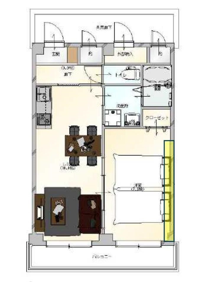 こちらの号室はVintageSTYLEです