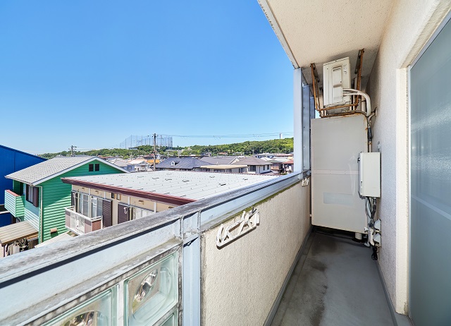 西面バルコニー