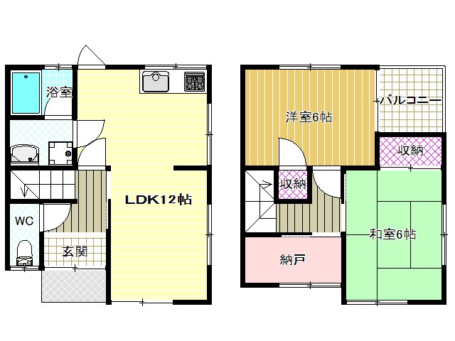 -階の間取り図
