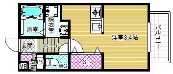 2階の間取り図