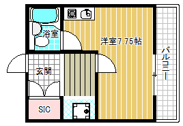 4階の間取り図
