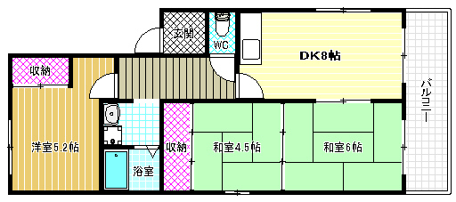 2階の間取り図