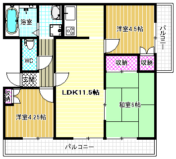 3階の間取り図