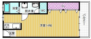 2階の間取り図