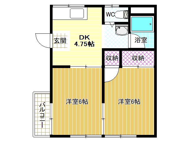 2階の間取り図