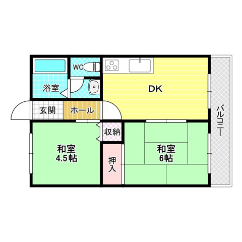2階の間取り図