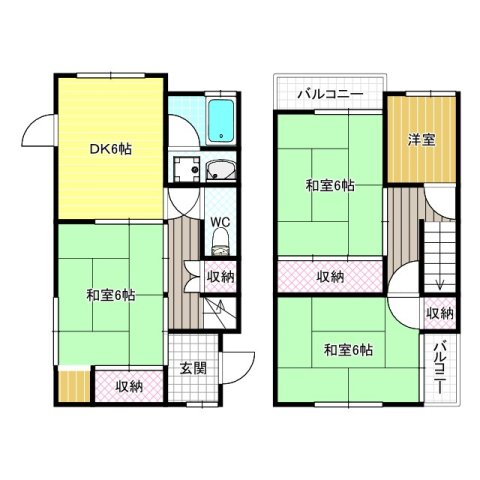 -階の間取り図