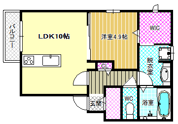 1階の間取り図