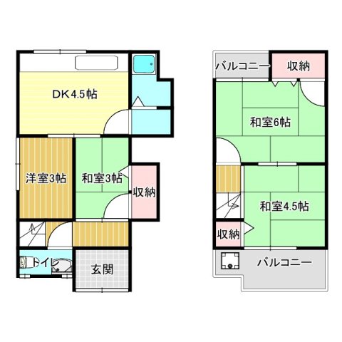 -階の間取り図