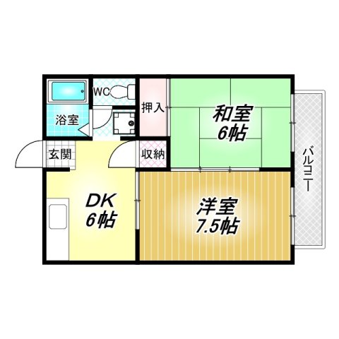 2階の間取り図