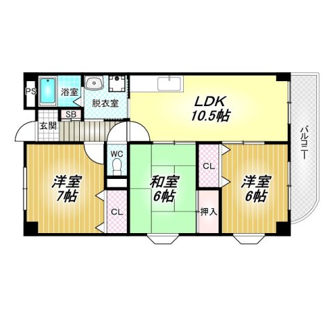 1階の間取り図