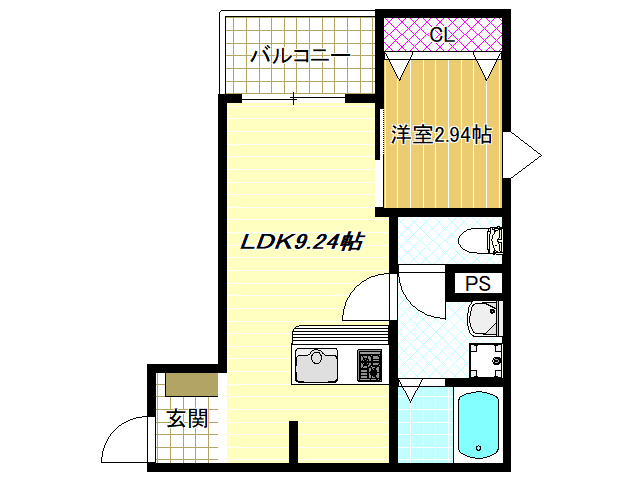 1階の間取り図