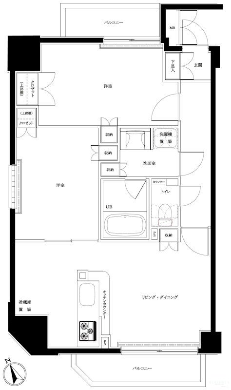 2階の間取り図