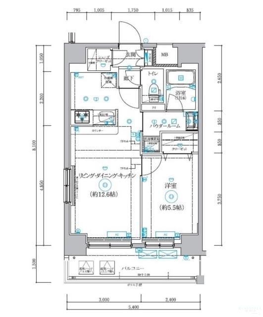 4階の間取り図