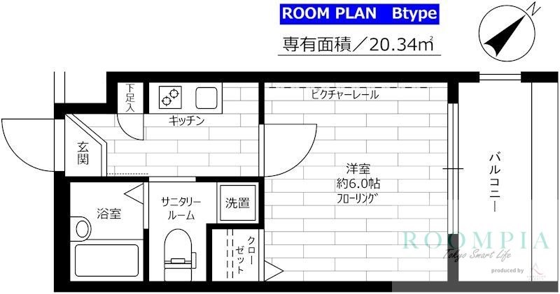 6階の間取り図