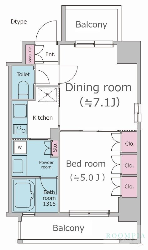 5階の間取り図