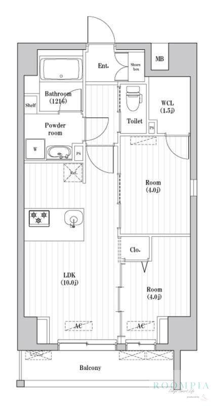 2階の間取り図