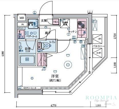 4階の間取り図