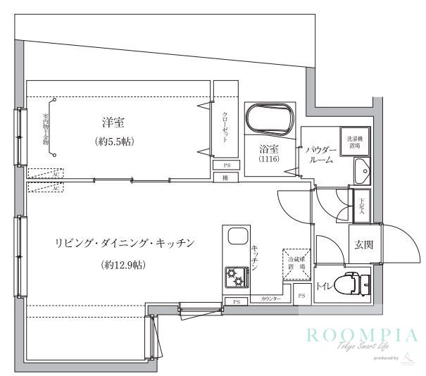 4階の間取り図