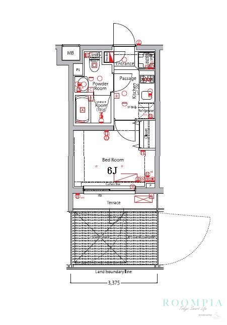 1階の間取り図