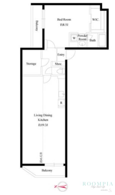 4階の間取り図