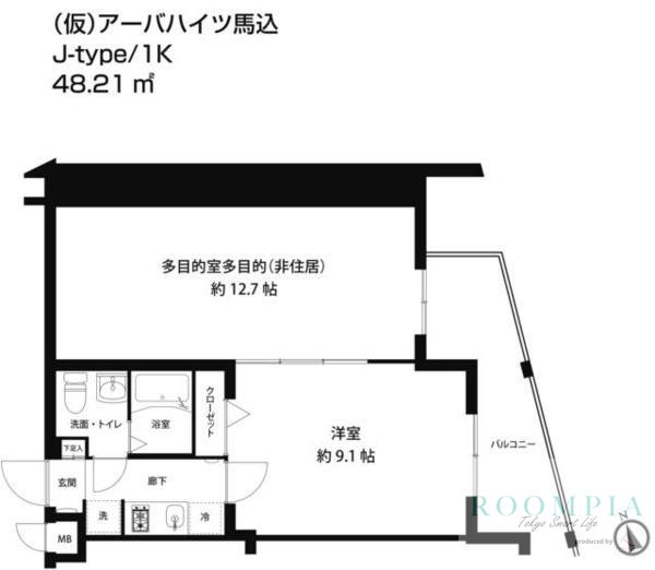 4階の間取り図