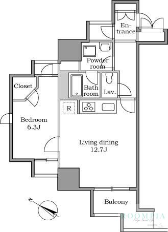 13階の間取り図