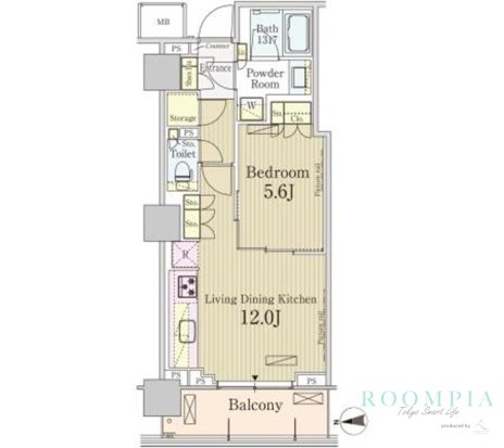 6階の間取り図